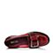 BASTO/百思图秋季专柜同款酒红色超纤漆PU休闲学院风女单鞋RAY21CQ7