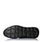 BASTO/百思图冬季专柜同款黑色编织布男休闲鞋BMP09DM7
