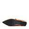 BASTO/百思图2018春季专柜同款啡色羊皮金属环尖头女皮鞋RLC20AM8