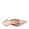 BASTO/百思图2018春季专柜同款粉色漆皮牛皮尖头粗跟女凉鞋RMA01AK8