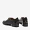 BASTO/百思图2018秋季专柜同款黑色羊皮革纯色方跟女单鞋RMD24CM8