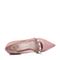 BASTO/百思图2018秋季专柜同款粉色羊皮革珍珠浅口尖头女单鞋A7380CQ8
