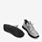 BASTO/百思图2018秋季专柜同款灰色纺织物字母系带男休闲鞋BZK01CM8