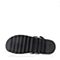 BASTO/百思图2018夏季专柜同款黑色牛皮革水钻一字带女凉鞋RMB02BL8