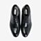 BASTO/百思图2018秋季专柜同款黑色牛皮革商务休闲方跟男皮鞋50219CM8