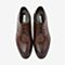 BASTO/百思图2018秋季专柜同款棕色牛皮革商务休闲方跟男皮鞋50219CM8