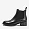 BASTO/百思图2018冬季专柜同款方跟切尔西靴女皮靴短靴A5281DD8