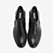 BASTO/百思图2018冬季专柜同款黑色牛皮革商务简约男低靴TY182DD8