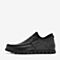 BASTO/百思图2018冬季专柜同款黑色牛皮革套脚平跟男休闲鞋RH032DM8