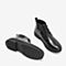 BASTO/百思图2018冬季专柜同款黑色软面牛皮革系带休闲男皮鞋CAL01DD8