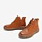 BASTO/百思图2018冬季专柜同款牛皮革系带马丁靴女短靴YMG06DD8