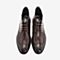 BASTO/百思图2018冬季专柜同款牛皮革系带镂花男皮鞋HP18EDD8
