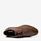 BASTO/百思图2018冬季棕色牛皮革商务系带休闲男皮鞋70605DD8