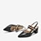 BASTO/百思图夏季专柜同款黑色牛皮革水钻粗跟女凉鞋RUF01BH9