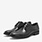 BASTO/百思图春季专柜同款黑色牛皮革商务正装系带男皮鞋A1896AM9