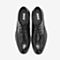 BASTO/百思图春季专柜同款黑色牛皮革镂花商务休闲男皮鞋A1897AM9