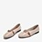 BASTO/百思图春季专柜同款粉色软面牛皮革浅口休闲女单鞋WAC02AQ9
