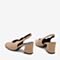 BASTO/百思图夏季专柜同款一字带方跟休闲女皮凉鞋AC503BH9