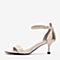 BASTO/百思图夏季专柜同款米白色绵羊皮革休闲女皮凉鞋RVM02BL9