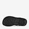 BASTO/百思图夏季专柜同款黑色魔术贴露趾平底潮男凉鞋H0112BL9