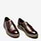 BASTO/百思图秋季专柜同款深啡软面牛皮革纯色商务男皮鞋CCS04CM9