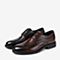 BASTO/百思图秋季专柜同款黑色牛皮革布洛克商务男皮鞋95285CM9