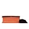 BASTO/百思图秋季专柜同款橙红人造革/时尚休闲背提包X1799CX9