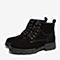 BASTO/百思图冬季专柜同款黑色英伦休闲男低靴CMM01DD9