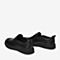 BASTO/百思图秋季专柜同款黑色软面牛皮革商务男休闲鞋CMZ02CM9