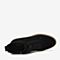 BASTO/百思图冬季专柜同款黑色方跟及踝靴女皮鞋T9301DD9