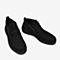 BASTO/百思图冬季专柜同款黑色牛皮革休闲平底男皮鞋W1862DD9