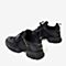 BASTO/百思图冬季黑色运动风系带坡跟休闲女鞋A1068CM9