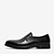 百思图2020春季新款商场同款黑色牛皮光面商务正装男皮鞋RA362AM0