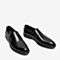 百思图2020春季新款商场同款黑色牛皮光面商务正装男皮鞋RA362AM0