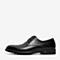 百思图2020春季新款商场同款黑色牛皮系带光面商务男皮鞋RA360AM0