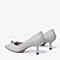 百思图2020春季新款商场同款羊皮珍珠尖头气质女细高跟鞋RRJ54AQ0