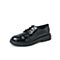 BASTO/百思图2020春季专柜同款系带舒适英伦风单鞋女皮鞋MAM31AM0