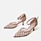 百思图2020夏季新款商场同款尖头仙女气质细跟包头女凉鞋RRJ18BK0