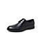 百思图2020春季新款商场同款黑色牛皮系带商务休闲男皮鞋81302AM0