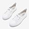百思图2020春季新款软面牛皮系带时尚一脚蹬女休闲小白鞋YIP48AQ0