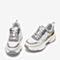 百思图2020春季新款商场同款系带厚底撞色运动风女老爹鞋BA027AM0