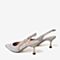 百思图2020夏季新款商场同款尖头亮片时尚女后空细跟凉鞋MA137BH0