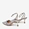 百思图2020夏季新款商场同款时尚尖头一字带细高跟女凉鞋MB320BH0