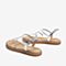 百思图2020夏季新款商场同款ins风水钻透明带平底女凉鞋RM104BL0