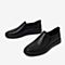 百思图2020夏季新款商场同款牛皮革男套脚商务休闲鞋Q799ABM0