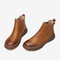 百思图2020冬新款商场同款复古圆头套脚切尔西靴女皮短靴RH251DD0