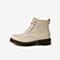 百思图2020冬季新款商场同款潮酷系带马丁靴女休闲短靴AHJ43DD0