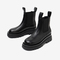 百思图2020冬季新款时髦休闲套脚厚底切尔西靴女皮短靴ID513DD0