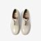 百思图2021春季新款英伦简约系带粗高跟单鞋女布洛克皮鞋WJB02AM1