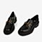 百思图2021春季新款商场同款时尚浅口厚底单鞋女乐福鞋KA791AA1